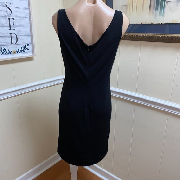 David Meister Women Little Black Dress - Jersey sz 10 - Picture 4 of 5